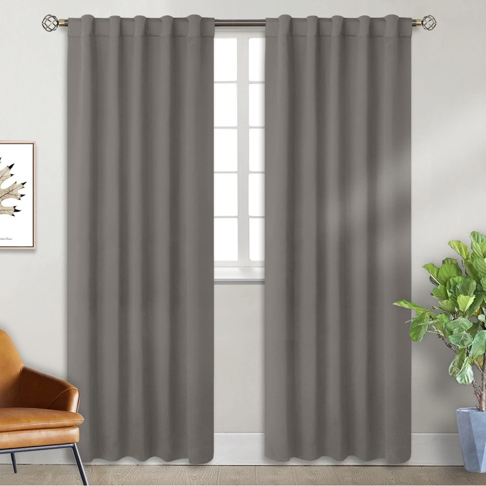 Curtain panels, two per package. 42x84 Opaque for the long sunny evenings!